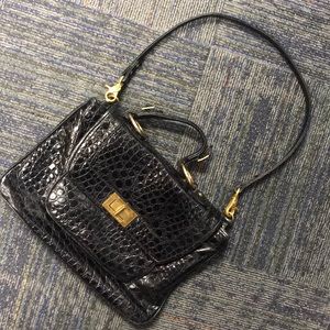 LAST CHANCE! Will donate 6.4. Rebecca Minkoff Leather Croc Embossed Covet Bag